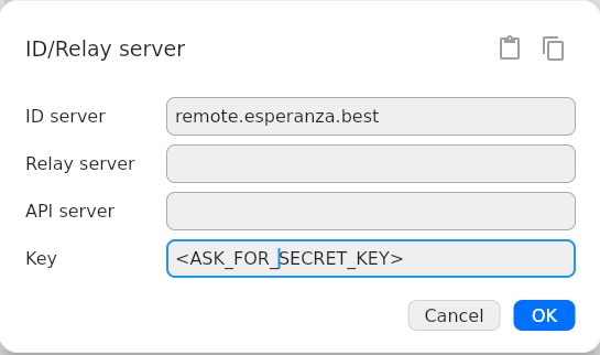 Network Configuration Detail Values